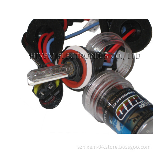 Xenon Bulb H11 12V 35W with Metal Ring on The Base, AMP and Ket Connector Available